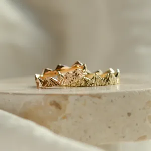 Nontraditional mountain wedding bands DOLOMITY Thumbnail