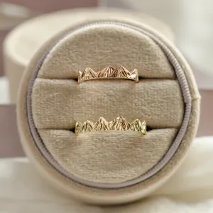 Nontraditional mountain wedding bands DOLOMITY Thumbnail