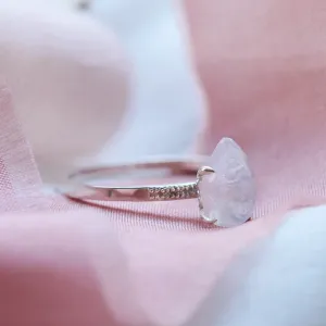 Moonstone engagement ring with diamonds LUNAR Thumbnail