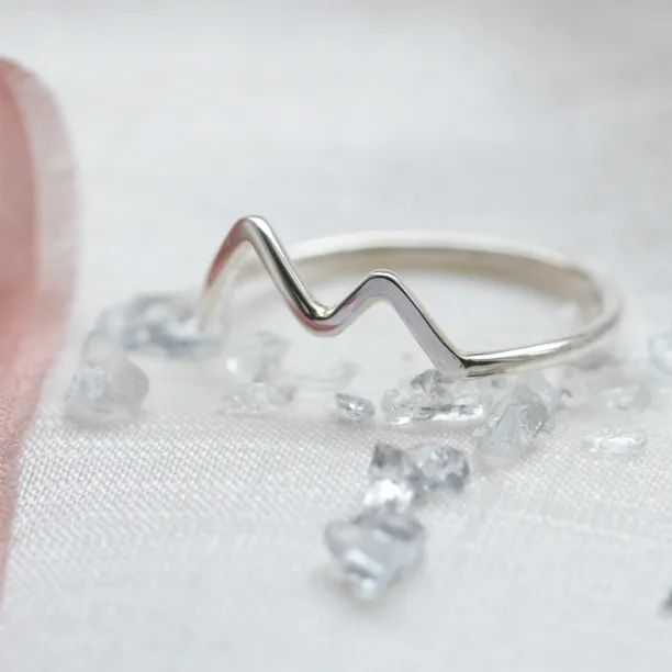 Mountain minimalist ring ALPY Image
