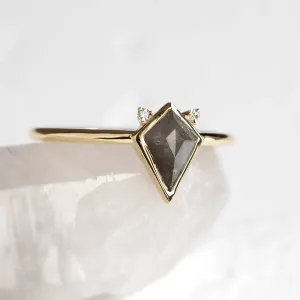 Kite salt and pepper diamond with side diamonds CATKIN Thumbnail