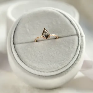 Kite salt and pepper diamond with side diamonds CATKIN Thumbnail