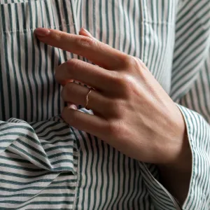 Dainty gold wavy ring GAIA Thumbnail