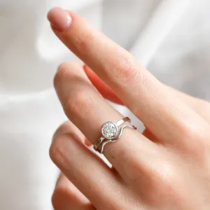 Dainty gold wavy ring GAIA Thumbnail