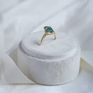 Engagement ring with moss agate GIULIA Thumbnail