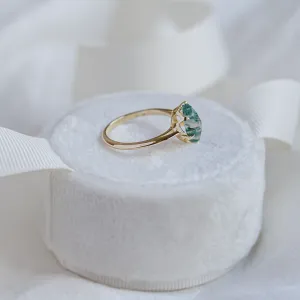 Engagement ring with moss agate GIULIA Thumbnail