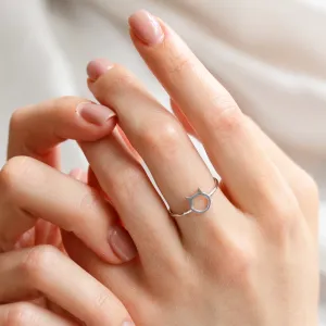 Gold cat head ring KITTY Thumbnail