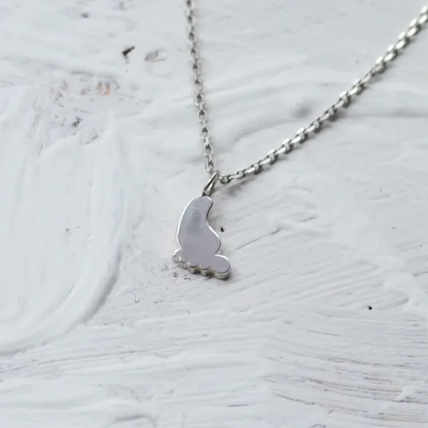 Gold pendant with babyfoot BABY Image