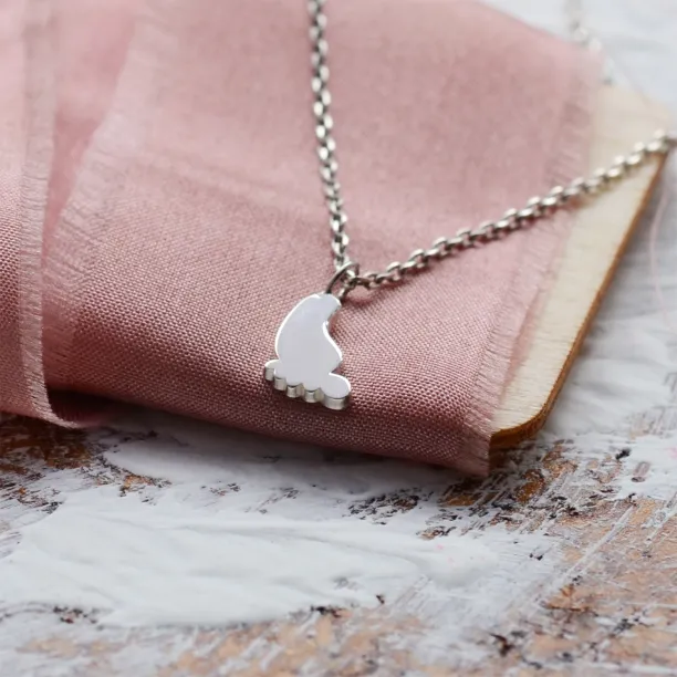 Gold pendant with babyfoot BABY Image