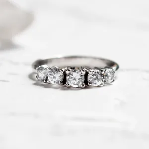 Five stone diamond engagement ring NICOLAS Thumbnail