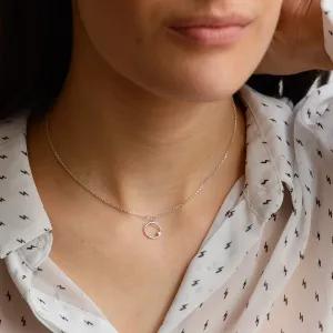 Gold karma necklace with diamond VAJRASANA