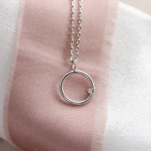 Gold karma necklace with diamond VAJRASANA Thumbnail