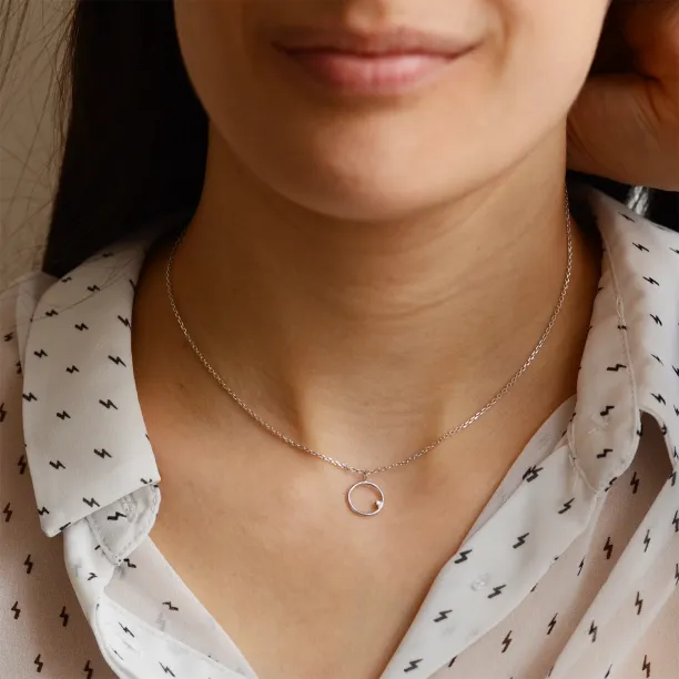 Gold karma necklace with diamond VAJRASANA Image