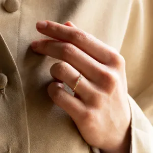 Minimalist cluster ring with diamonds MUADNAIT Thumbnail