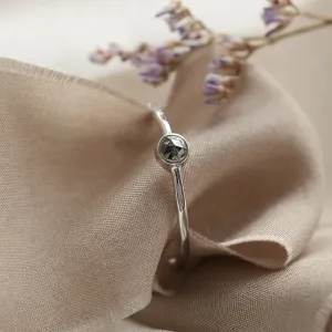 Minimalist bezel salt´n´pepper ring IONA Thumbnail