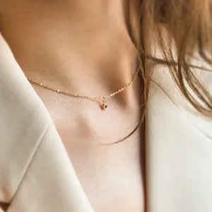 Gold bezel salt´n´pepper diamond pendant ISLEEN Thumbnail