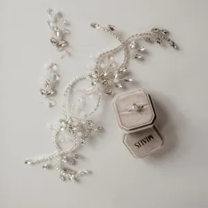 Gold vintage ring with salt and pepper diamond EIMMEAR Thumbnail