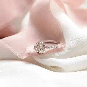 Gold vintage ring with salt and pepper diamond EIMMEAR Thumbnail