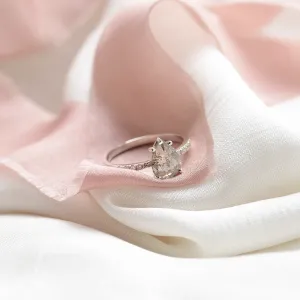 Gold vintage ring with salt and pepper diamond EIMMEAR Thumbnail