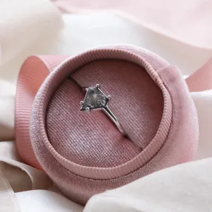 Geometric slice salt´n´pepper diamond ring SORCHA Thumbnail