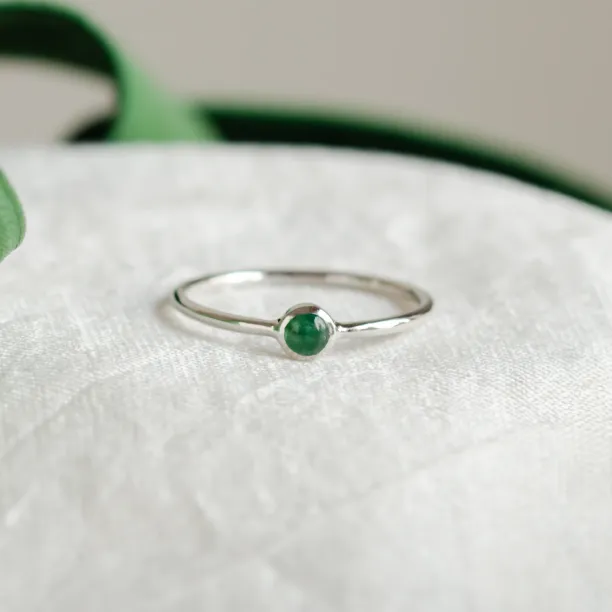 Emerald stackable fine ring CARAGH Image