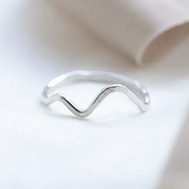 Gold mountain minimalist ring ALPINE Image