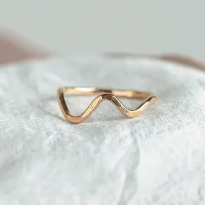 Gold mountain minimalist ring ALPINE Thumbnail