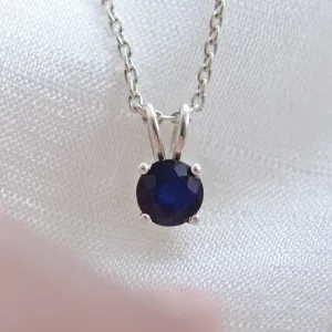 Gold pendant with blue saphire EFEMER Thumbnail