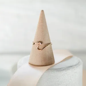 Minimalist gold wave ring WAVE Thumbnail