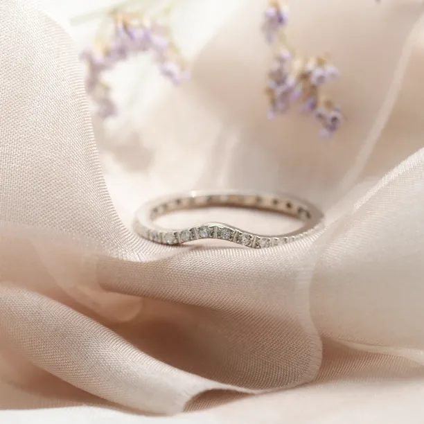 Gold eternity ring with diamonds Tiernan Image