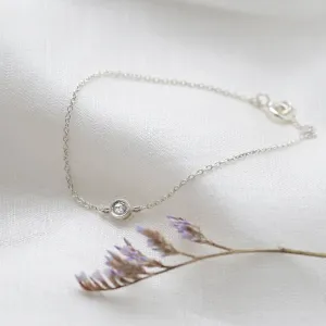 Gold bracelet with salt and pepper diamond XSANA Thumbnail