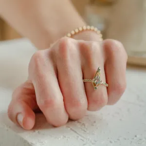 Extravagant ring with salt and pepper diamonds SANIA Thumbnail