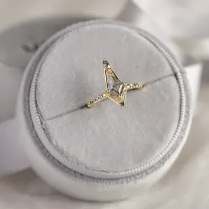 Extravagant ring with salt and pepper diamonds SANIA Thumbnail