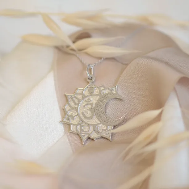 Silver pendant for yoga lovers JOGA Image
