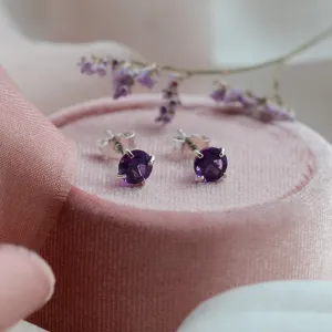 Gold amethyst earrings FELI Thumbnail