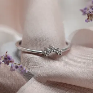 Gold ring with diamonds EMILIA