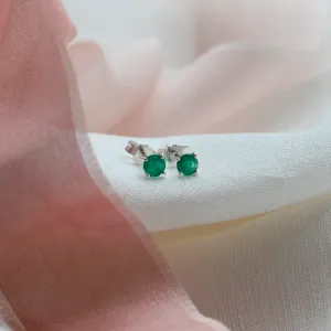Gold earrings with emeralds FELI Thumbnail