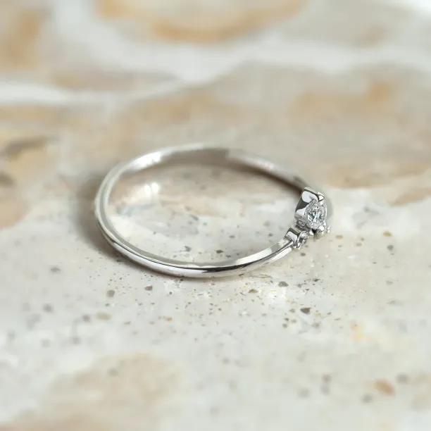 Fine gold ring with diamonds JANIZ Image