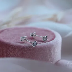 Gold earrings with salt and pepper diamonds FELI Thumbnail