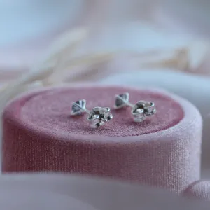 Gold earrings with salt and pepper diamonds FELI Thumbnail