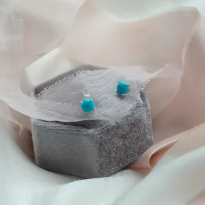 Gold earrings with turquoises FELI Thumbnail