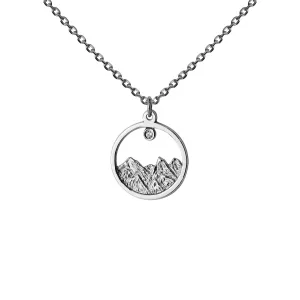 Silver pendant with a diamond EVEREST Thumbnail