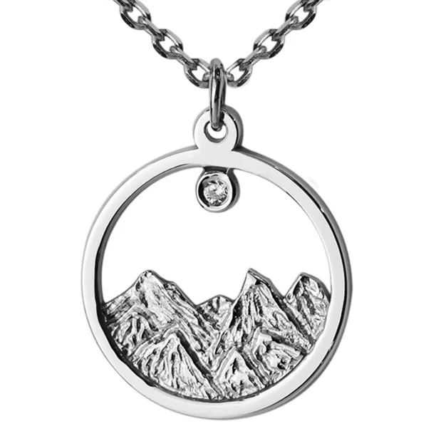 Silver pendant with a diamond EVEREST Image