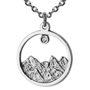 Silver pendant with a diamond EVEREST Thumbnail
