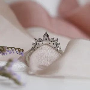 Majestic gold ring with salt and pepper diamonds FIERIA Thumbnail