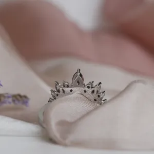 Majestic gold ring with salt and pepper diamonds FIERIA Thumbnail