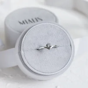 Gold ring with moss agate AMY Thumbnail