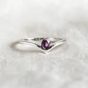 Gold amethyst ring AMY