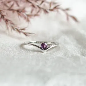 Gold amethyst ring AMY Thumbnail