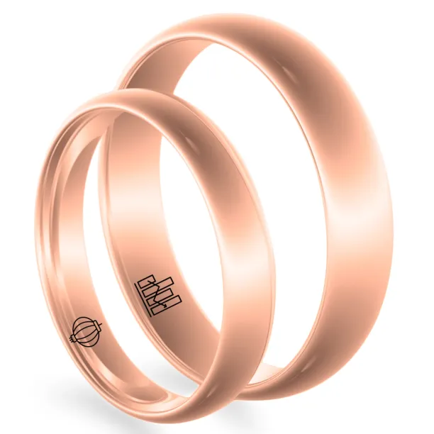 Custom wedding rings with own symbol Image